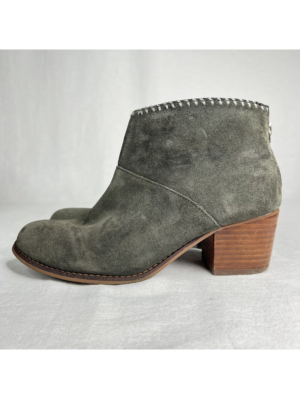 Toms Women's Leila Forest Suede Boots Size 7.5 EUC